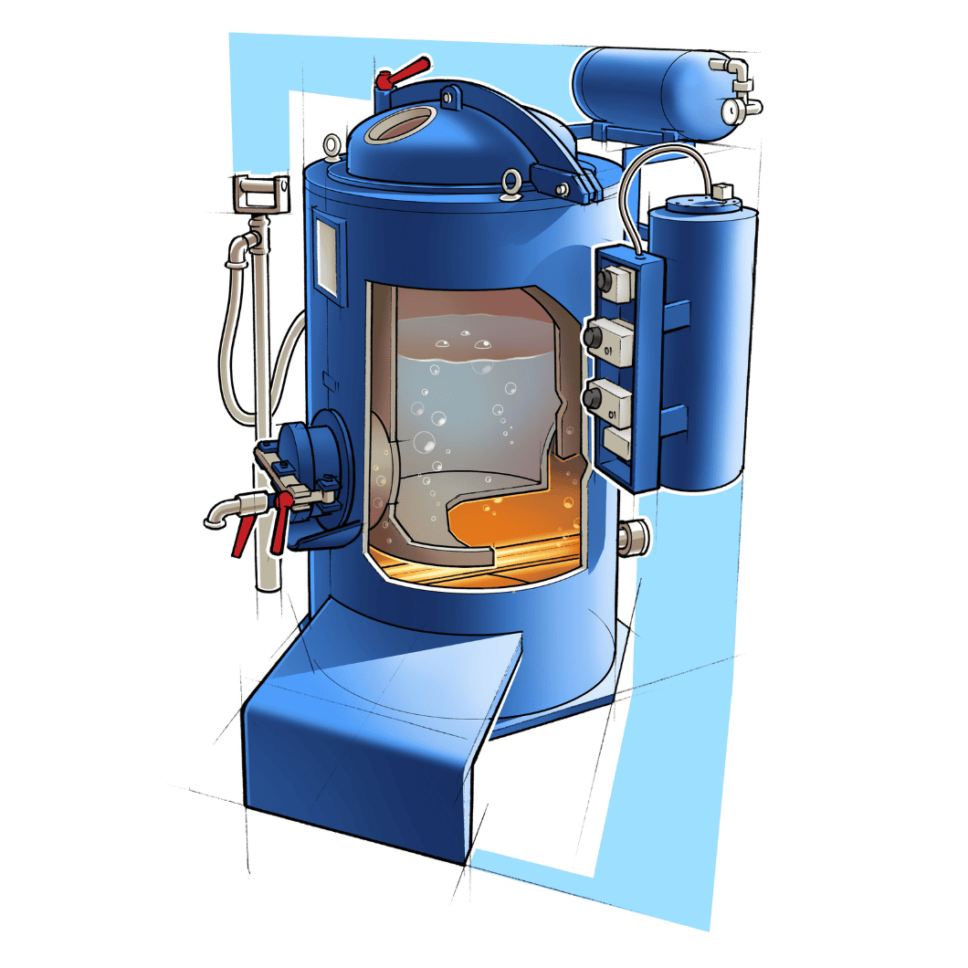 Industrieller Fermenter für biotechnologische Prozesse