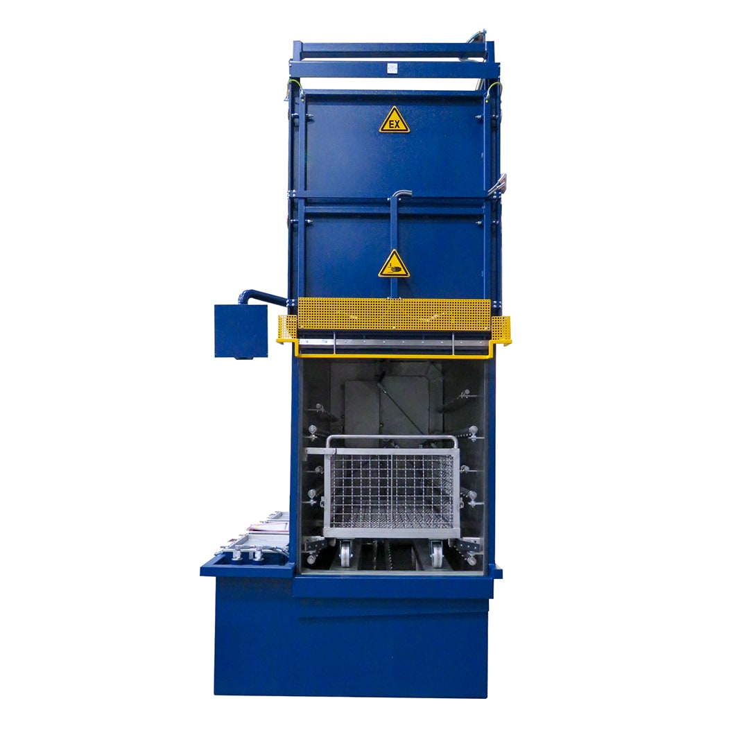 cropped view of washing machine 319 for printed parts and trolleys