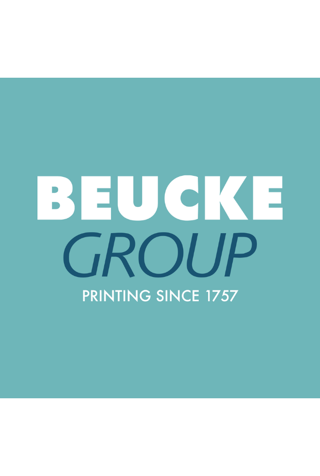 Beucke Group logo on a turquoise background